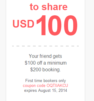 airbnb coupon first time user
